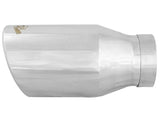 aFe Diesel Exhaust Tip Bolt On Polished 4in Inlet x 6in Outlet x 12in Length - 49T40604-P12
