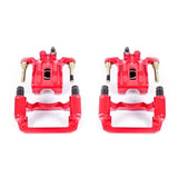 Power Stop 05-18 Nissan Frontier Rear Red Calipers w/Brackets - Pair - S2994