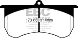 EBC 12-13 Land Rover Ranger Rover Sport Bluestuff Rear Brake Pads - DP52068NDX