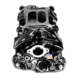 Edelbrock Chevy SB Performer RPM Intake Manifold - Black Plasma Finish - 7101-BP