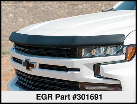 EGR 2019 Chevy 1500 Super Guard Hood Guard - Dark Smoke - 301691