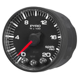 Autometer Spek-Pro 52.4mm 0-2000F Digital Stepper Motor Pyrometer Gauge - P310328