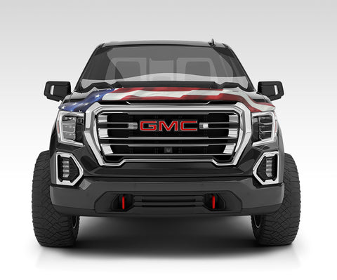 Stampede 19-23 GMC Sierra 1500 Vigilante Premium Hood Protector - Flag - 3022-41