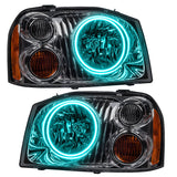 Oracle 01-04 Nissan Frontier SMD HL - Dual Halo - ColorSHIFT w/ Simple Controller - 7178-504