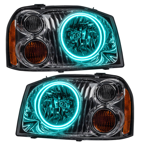 Oracle 01-04 Nissan Frontier SMD HL - Dual Halo - ColorSHIFT w/ Simple Controller - 7178-504
