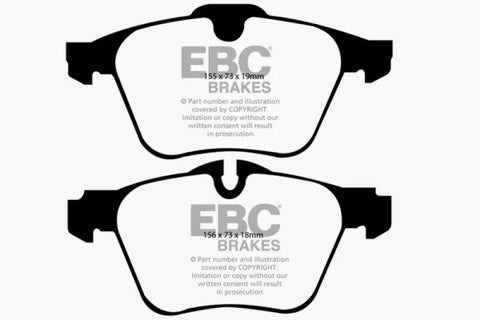EBC 13-15 Jaguar XF 3.0L Supercharged Bluestuff Front Brake Pads - DP51912NDX