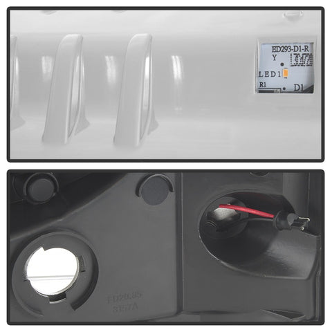 Spyder 05-07 Ford F250/350/450 SD Ver 2 Proj Headlights - Light Bar DRL - Black PRO-YD-FS05V2-LB-C - 5084682