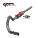 Diamond Eye KIT 4in CB MFLR RPLCMENT PIPE SGL SS: 2004.5-2007.5 DODGE CUMMINS 600 - K4234S-RP