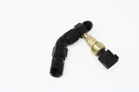 Aeromotive VaporWorx Fuel Module Outlet Kit - 45 Degree 3/8in Female to AN-08 Flare & 1/8in NPT Port - 65604