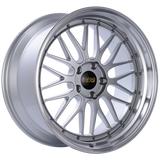 BBS LM 20x10 5x120 ET20 Diamond Silver Center Diamond Cut Lip Wheel -82mm PFS/Clip Required - LM226DSPK
