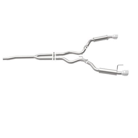 MagnaFlow Cat-Back 15-16 Ford Mustang 2.3L L4 Competition SS 3in Dual Split Rear 4.5in Black Tips - 19256