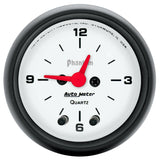 Autometer Phantom 52mm 12V Electronic Clock Gauge - 5785