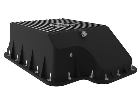 afe Transmission Pan (Black); Ford Diesel Trucks 03-10 V8-6.0/6.4L (td) - 46-70122-1