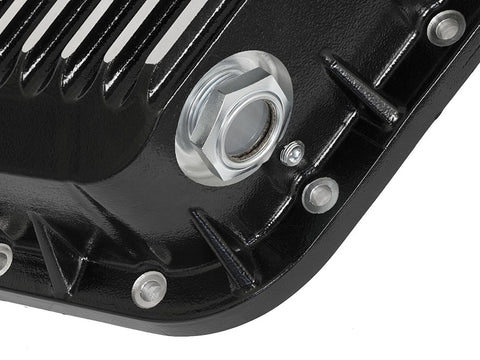 aFe Pro Series Rear Diff Cover Kit Black w/ Gear Oil 86-16 Ford F-250/F-350 V8 7.3L/6.0L/6.4L/6.7L - 46-70022-WL