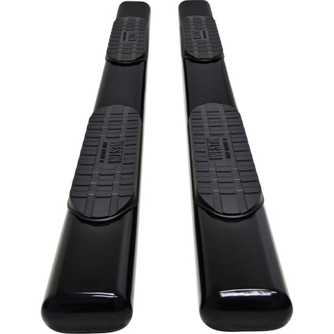 Westin 19-21 Chevrolet Silverado Crew Cab PRO TRAXX 6 Oval Nerf Step Bars - Black - 21-64135
