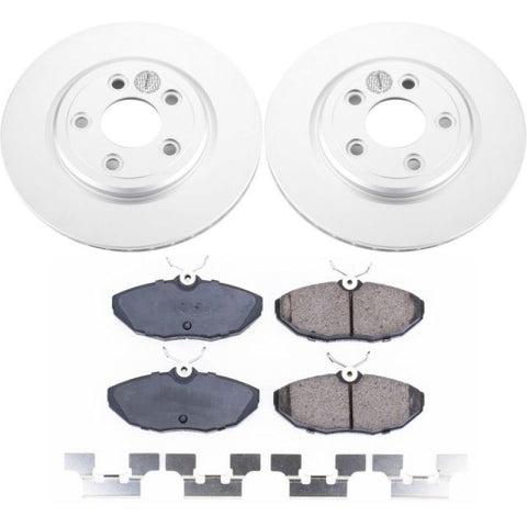Power Stop 2005 Jaguar Vanden Plas Rear Z17 Evolution Geomet Coated Brake Kit - CRK1361