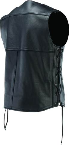 River Road Old Skool Leather Vest Black - Large - 094433