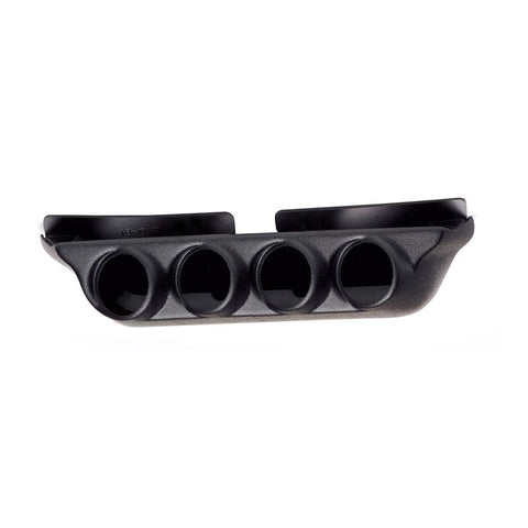 Autometer 99-04 Ford Super Duty / 03-07 Dodge Ram Black Quad Overhead Console Pod - 18018