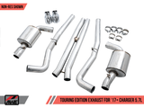 AWE Tuning 2017+ Dodge Charger 5.7L Track Edition Exhaust - Diamond Black Tips - 3015-33134