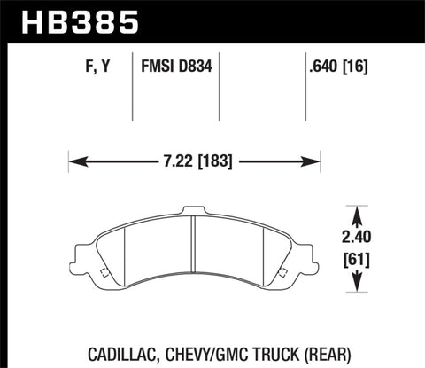 Hawk HPS Street Brake Pads - HB385F.640