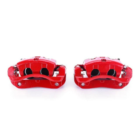 Power Stop 03-06 Acura MDX Front Red Calipers w/Brackets - Pair - S2818