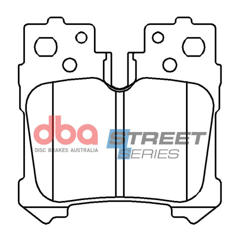 DBA 2017 Lexus LS460/LS600 Street Series Rear Brake Pads - DB15105SS