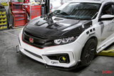 Seibon 2016-2017 Honda Civic Coupe/Sedan/Hatchback MR-Style Carbon Fiber Hood - HD16HDCV-MR