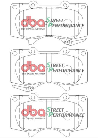 DBA 11-16 Toyota FJ Cruiser (GSJ15R) SP Performance Front Brake Pads - DB1482SP