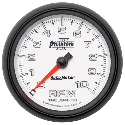 Autometer Phantom II 52.4mm Mechanical Vacuum / Boost Gauge 30 In. HG/30 PSI - 7503