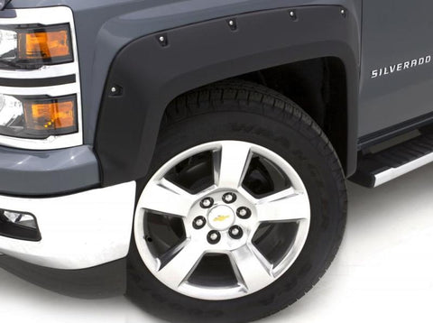 Lund 14-17 Toyota Tundra RX-Rivet Style Textured Elite Series Fender Flares - Black (2 Pc.) - RX607TA