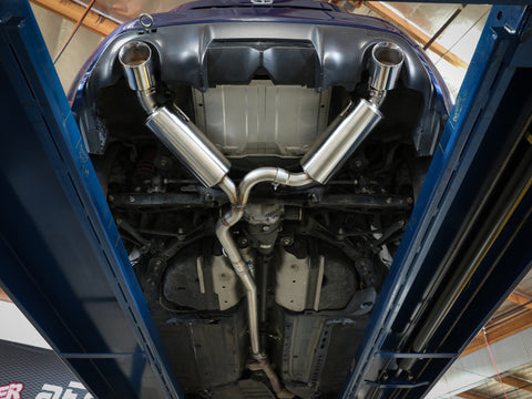 aFe Takeda Exhaust Axle-Back 13-15 Scion FRS / Subaru BRZ 304SS Carbon Fiber Dual Tips Exhaust - 49-36023-C