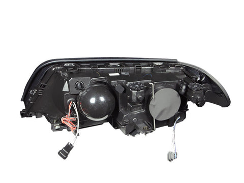 ANZO 1999-2001 BMW 3 Series E46 Projector Headlights w/ Halo Black (CCFL) - 121261