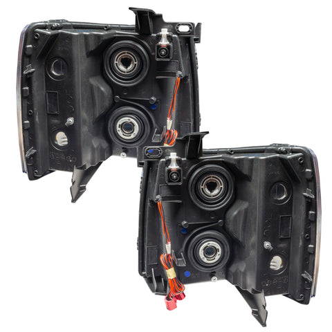 Oracle 07-13 Chevy Silverado SMD HL - Blk - Round Style - ColorSHIFT w/ 2.0 Controller - 7105-333