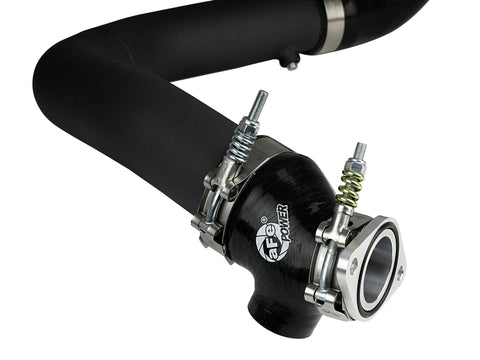 aFe BladeRunner 2.5in Aluminium Hot Side Charge Pipe 15-20 Subaru WRX 2.0T - Black - 46-20378-B