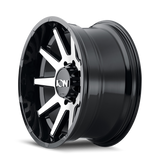 ION Type 143 17x9 / 6x135 BP / -12mm Offset / 87.1mm Hub Black/Machined Wheel - 143-7936BM