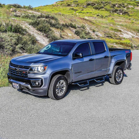 Westin 15-22 Chevrolet Colorado / GMC Canyon Crew Cab Outlaw Nerf Step Bars - Textured Black - 20-14015
