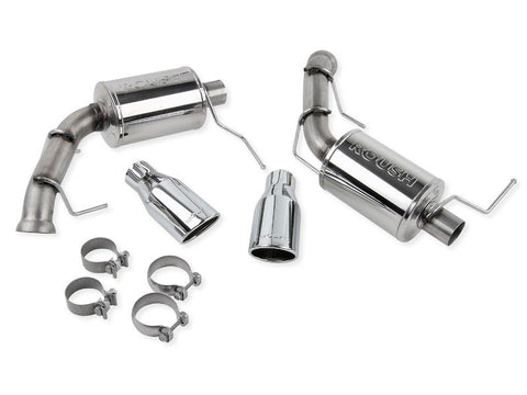 Roush 2011-2014 Ford Mustang V8 Enhanced Sound Dual Axle-Back w/ Round Tips - 421127