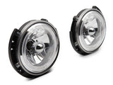 Raxiom 07-18 Jeep Wrangler JK LED Halo Headlights- Chrome Housing (Clear Lens) - J121871