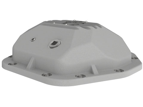 aFe 97-18 Jeep Wrangler TJ/JK Dana 44 Street Series Differential Cover w/ Machined Fins - Raw - 46-71110A