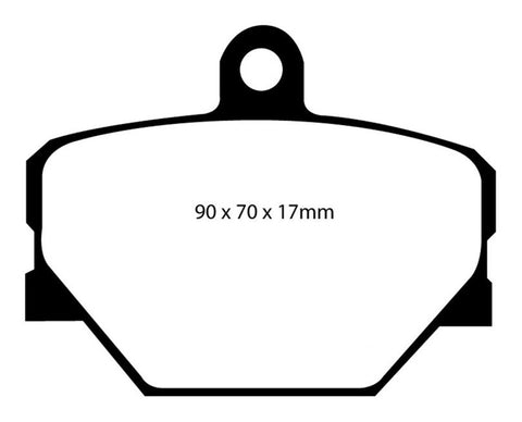 EBC 08+ Smart Fortwo 1.0 Greenstuff Front Brake Pads - DP21287