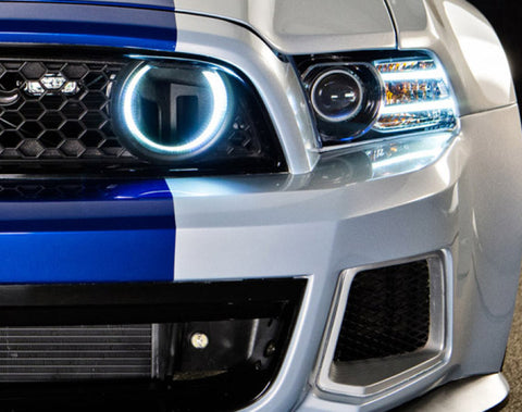 Oracle Ford Mustang 10-13 WP LED Fog Halo Kit (Grille Style) - White - 1334-001