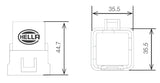 Hella Relay 12V 20/40A Spdt Res Wthr - 007794327