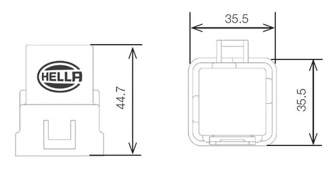 Hella Relay 12V 20/40A Spdt Res Wthr - 007794327