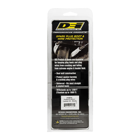 DEI Protect-A-Wire 4 Cylinder Kit - Black - 10574