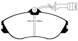 EBC 91-92 Audi 100 Quattro 2.3 (Girling) Redstuff Front Brake Pads - DP3711C