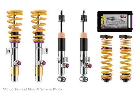 KW Coilover Kit V4 Porsche 911 (992) Carrera 2/2S Coupe w/ or w/o original lift system w/o PASM - 3A771083