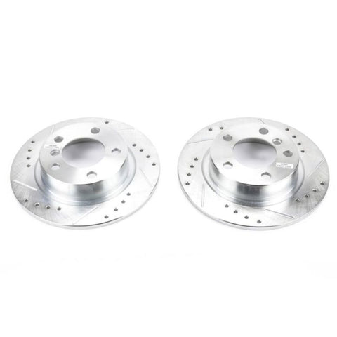 Power Stop 11-16 Mini Cooper Countryman Rear Evolution Drilled & Slotted Rotors - Pair - EBR1412XPR