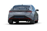 Rally Armor 22-23 Hyundai Elantra N & N Line Black UR Mud Flap w/Light Blue Logo - MF79-UR-BLK-PBL