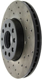 StopTech 05-10 VW Jetta (Exc Wagon) / 09-10 Jetta Wagon / 07-10 Rabbit Drilled Left Front Rotor - 128.33110L