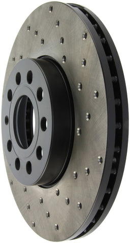StopTech 05-10 VW Jetta (Exc Wagon) / 09-10 Jetta Wagon / 07-10 Rabbit Drilled Left Front Rotor - 128.33110L